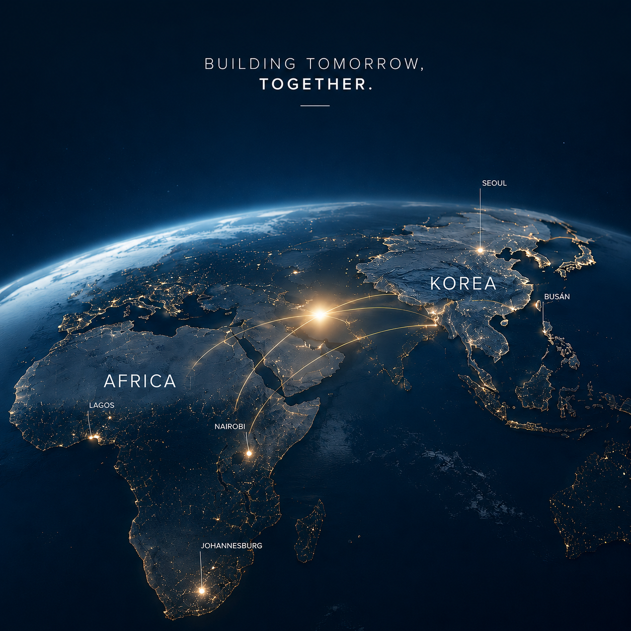 Africa and Korea connected